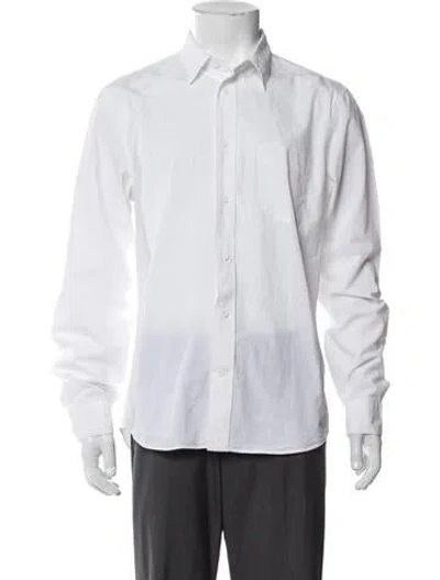 Pre-owned Acne Studios Long Sleeve Dress Shirt In White