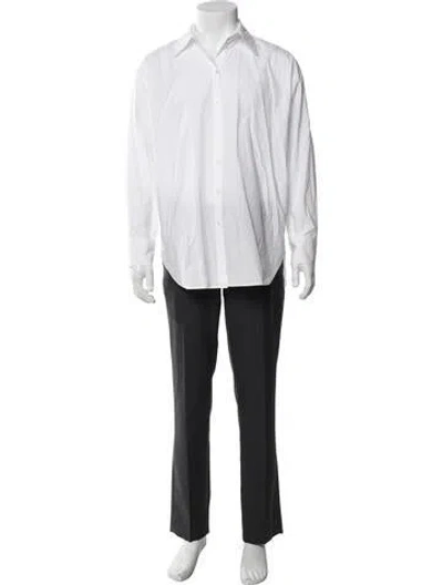 Pre-owned Acne Studios Long Sleeve Dress Shirt In White