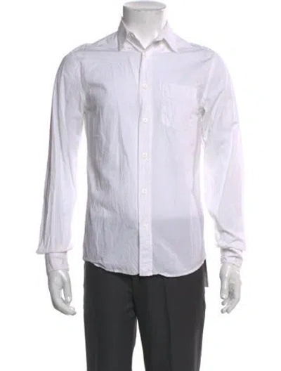 Pre-owned Acne Studios Long Sleeve Dress Shirt In White