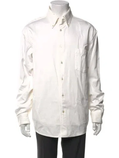 Pre-owned Acne Studios Long Sleeve Dress Shirt In White