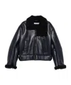 Acne Studios Leather Outerwears In Blue