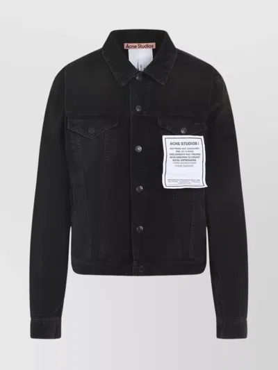 ACNE STUDIOS LONG SLEEVE JACKET WITH COLLARED NECK AND POCKETS
