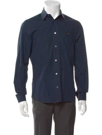 Pre-owned Acne Studios Long Sleeve Shirt In Blue