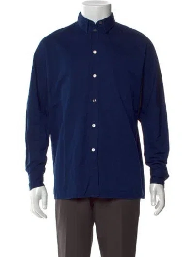 Pre-owned Acne Studios Long Sleeve Shirt In Blue