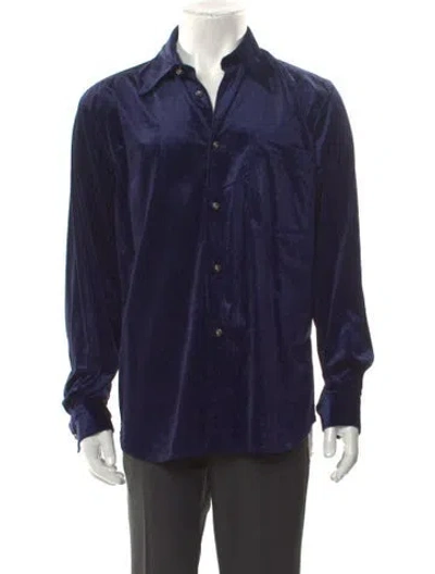 Pre-owned Acne Studios Long Sleeve Shirt In Blue