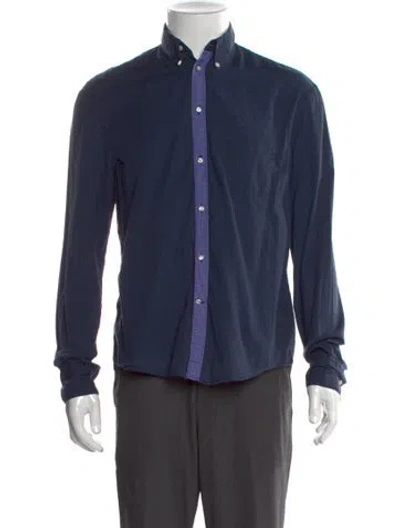 Pre-owned Acne Studios Long Sleeve Shirt In Blue