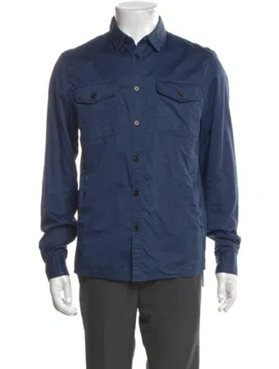 Pre-owned Acne Studios Long Sleeve Shirt In Blue
