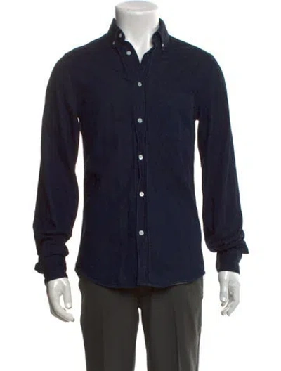 Pre-owned Acne Studios Long Sleeve Shirt In Blue