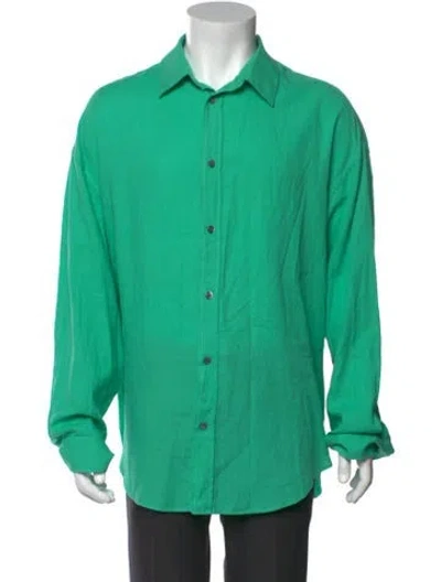 Pre-owned Acne Studios Long Sleeve Shirt In Green