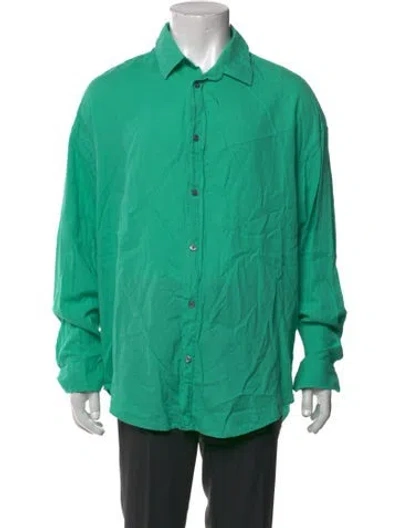 Pre-owned Acne Studios Long Sleeve Shirt In Green