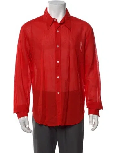 Pre-owned Acne Studios Long Sleeve Shirt In Orange