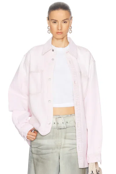 Acne Studios Long Sleeve Shirt In Pale Pink