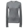 Acne Studios Long Sleeve Sweatshirt In Grey Cotton In Grey