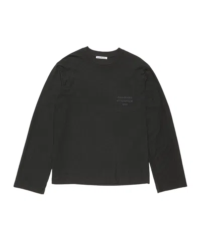 Acne Studios Long Sleeve T-shirt In Black