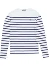 Acne Studios Striped Long-sleeved T-shirt In Blue
