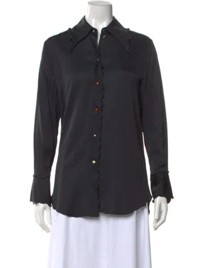 Pre-owned Acne Studios Long Sleeve Top In Black