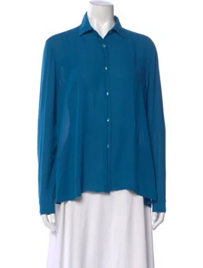 Pre-owned Acne Studios Long Sleeve Top In Blue
