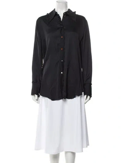 Pre-owned Acne Studios Long Sleeve Top In Gray