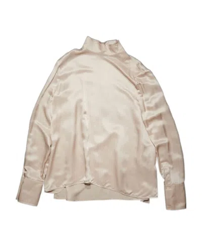 Acne Studios Long-sleeved Blouse In Nude