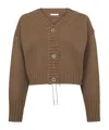 Acne Studios V-neck Buttoned Cardigan In Brown
