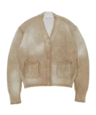 Acne Studios Long-sleeved Cardigan In Nude