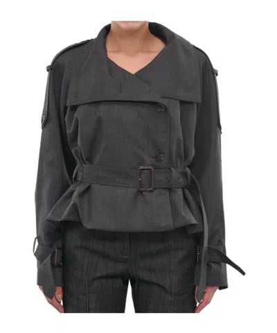 Acne Studios Long-sleeved Casual Jacket In Black