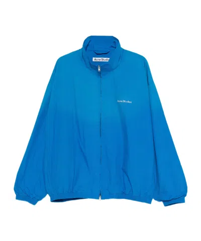 Acne Studios Long-sleeved Casual Jacket In Blue