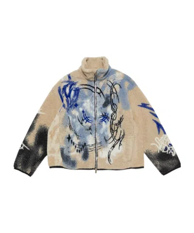 Acne Studios Long-sleeved Casual Jacket In Nude