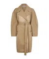 Acne Studios Ostrid Cotton Twill Trench Coat In Nude
