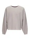 Acne Studios Logo Patch Crewneck Sweatshirt In Purple