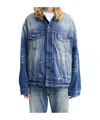 Acne Studios Long-sleeved Denim Jacket In Blue