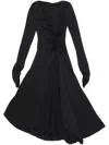 Acne Studios Long-sleeved Dress In Black
