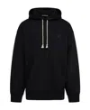 Acne Studios Mens Black Fennis Branded Cotton-jersey Hoody M In Black