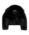 Acne Studios Long-sleeved Imitation Leather Grass In Black