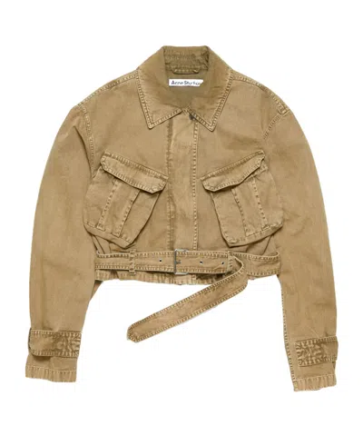 Acne Studios Long-sleeved Jacket In Green