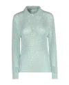 Acne Studios Long Sleeved Knitted Sweater In Green