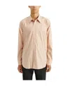 Acne Studios Long-sleeved Lapel Shirt In Nude