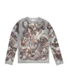 Acne Studios Long-sleeved Printed Top In Gray