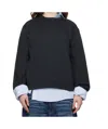 Acne Studios Long-sleeved Pullover In Black