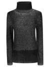 Acne Studios Turtleneck Knitted Sweaters In Black