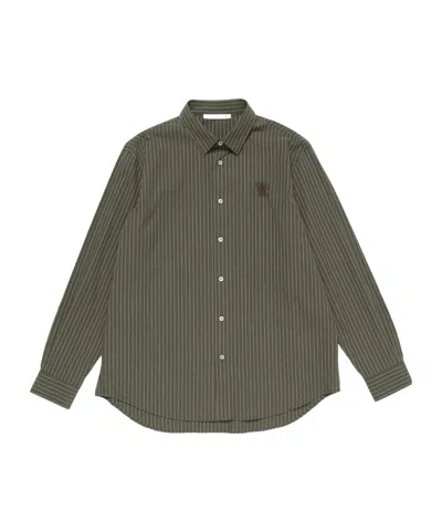 Acne Studios Long-sleeved Shirt In Green