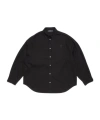 Acne Studios Logo-embroidered Shirt In Black