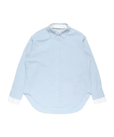 Acne Studios Long-sleeved Shirt In Blue