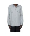 Acne Studios Long-sleeved Shirt In Gray