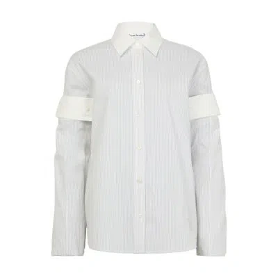 Acne Studios Long-sleeved Shirt In Green