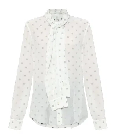 Acne Studios Long-sleeved Shirt In White
