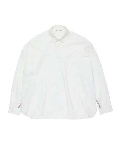 Acne Studios Long-sleeved Shirt In White