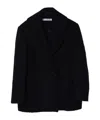 Acne Studios Long-sleeved Short Coat In Black