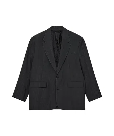 Acne Studios Long-sleeved Suit Coat In Black