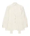 Acne Studios Long-sleeved Suit Jacket In White